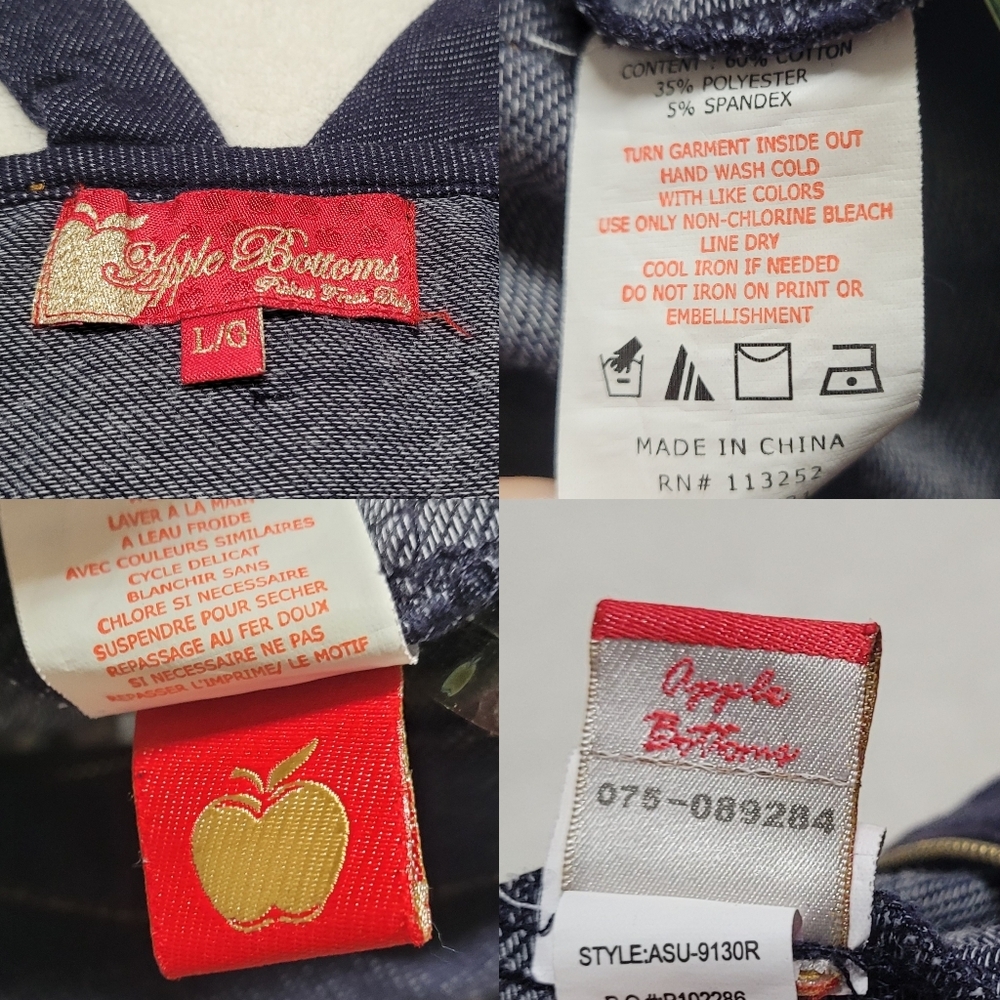 Rare Vintage Y2K Apple Bottom Jeans Hooded Halter Half-Zip Tie-Waist Jumpsuit L - Picture 12 of 13